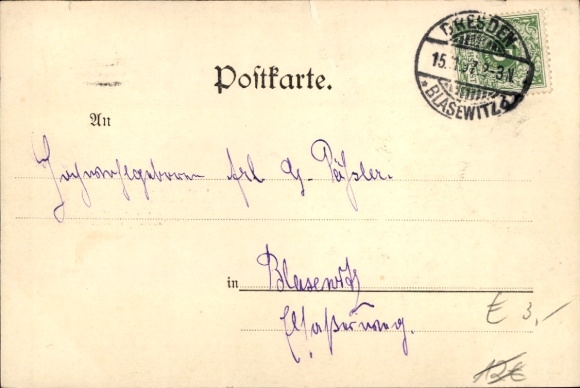 Oude binnenstad van Ak Dresden, Koninklijke Hofopera, Friedrich Holthaus als Mephistopheles in Faust