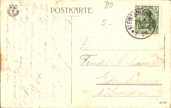 Postcard Dresden Kleinzschachwitz, Kurhaus, owner Josef Heinrich