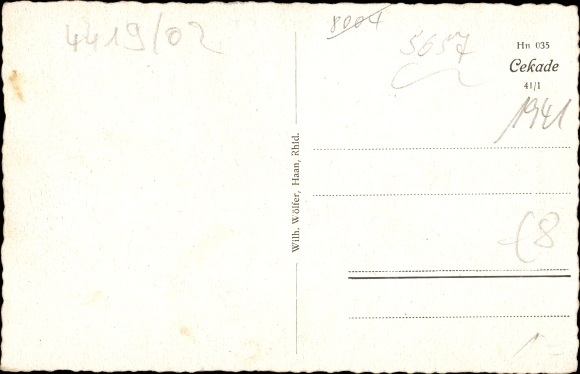 Postcard Haan in the Rhineland, Altbergische houses, economy