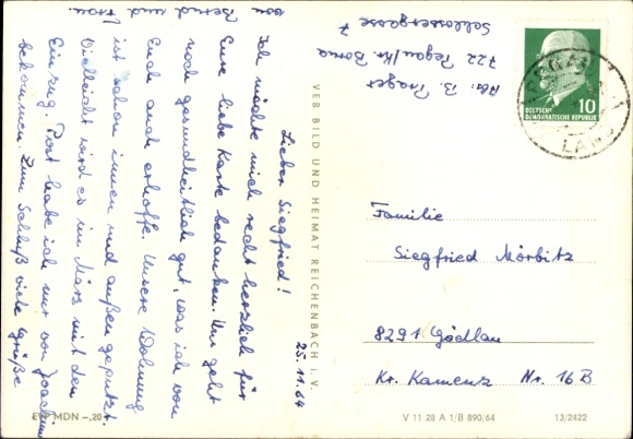 Postcard Pegau in Saxony, technical school, town hall, Am Mühlgraben, squares