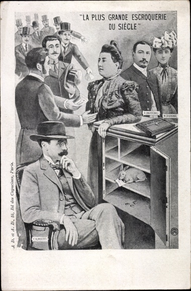Postcard The Biggest Fraud of the Century, Hochstaplerin Therese Humbert, Humbert Crawford Affair