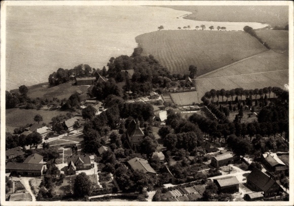 Postcard Süsel in Holstein, total view of the village, aerial photograph