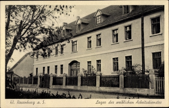 Ak Rosenburg Barby im Salzlandkreis, Lager des weiblichen Reichsarbeitsdienstes, RAD