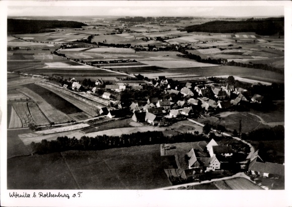 Ak Wörnitz in Midden-Franken, luchtfoto