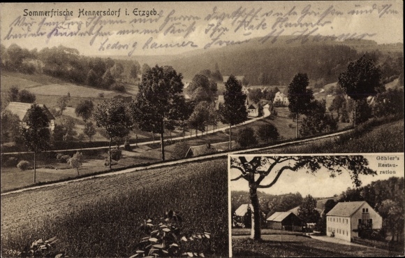 PC Hennersdorf Dippoldiswalde Ore Mountains, general view, Göhler&#39;s restoration