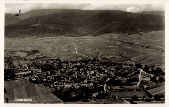 Postcard Deidesheim in der Pfalz, aerial photograph
