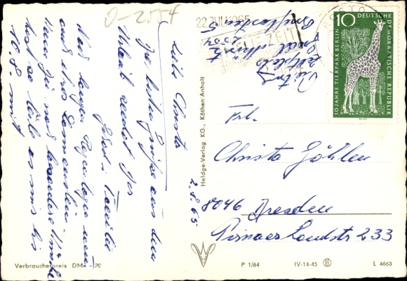 Postcard Ostseebad Graal Müritz, street section