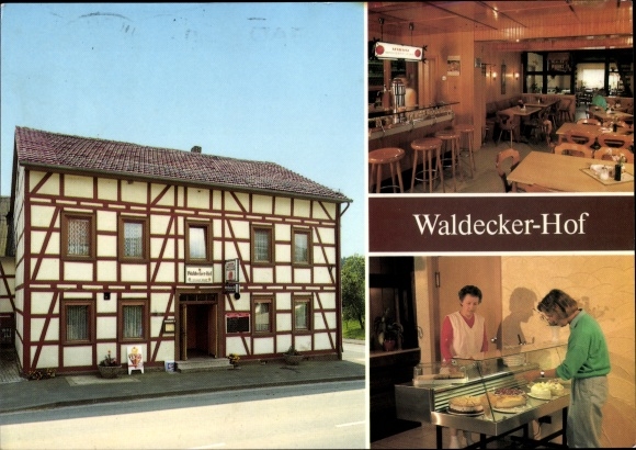 Postcard Kleinern Edertal Hessen, Gaststätte Waldecker Hof