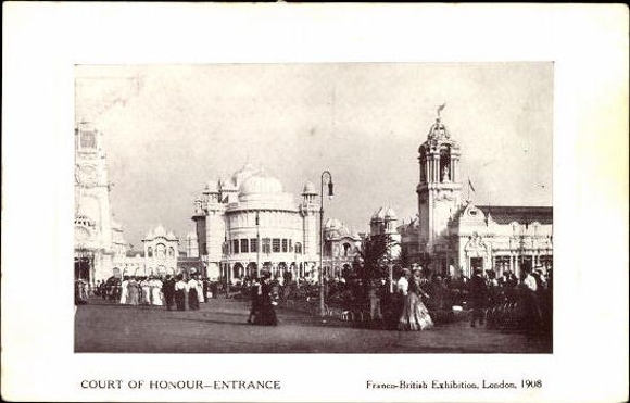 Set von 68 Ansichtskarten, London, Französisch - Britische Ausstellung 1908