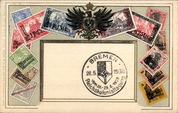 Briefmarken Ak Marokko, Floreat Philatelia, Imperial Stamp Co. Ltd. Allahabad, Zieher