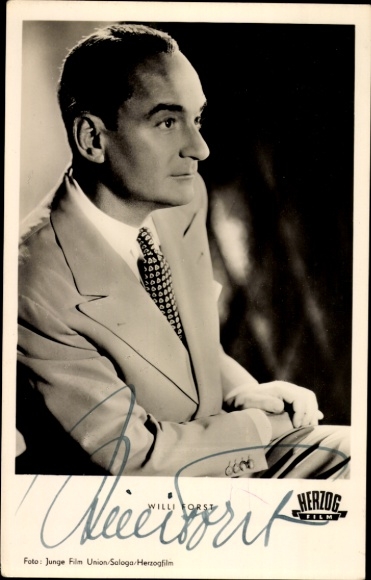Postcard actor Willi Forst, Miracles still happen, duke Film, portrait, autograph