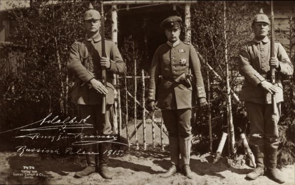 PC German soldiers in uniforms, military leaders, Imperial era, signature