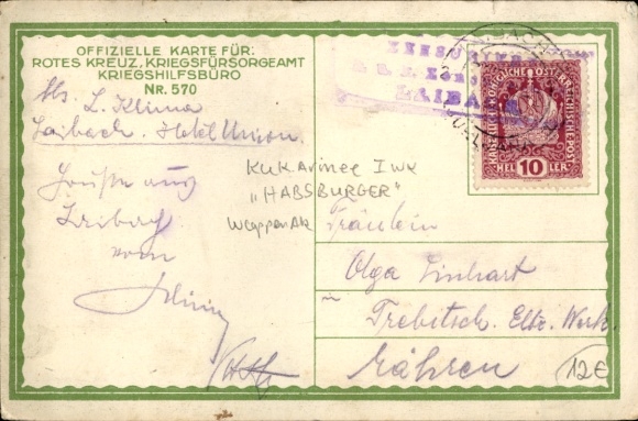 Coat of arms Postcard Hohenberg in Lower Austria, Hohenburg Castle, Zoller, Hohenzollern, Habsburg
