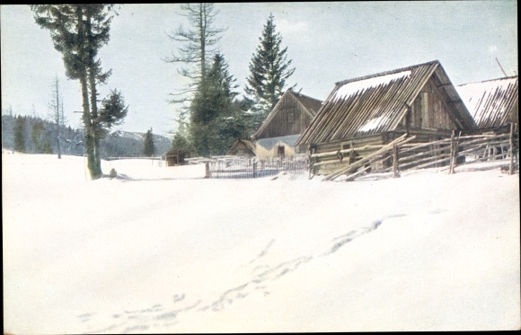 Postcard Mönichkirchen in Niederösterreich, Mönichkirchner Schwaig, winter view