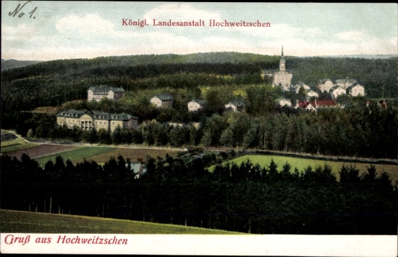 Postcard Hochweitzschen Großweitzschen, Royal State Institute