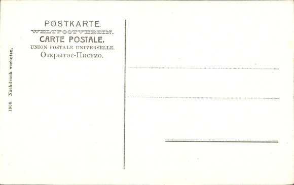 Postcard Glauchau in Saxony, Breite Straße, shop of Ernst Kyber