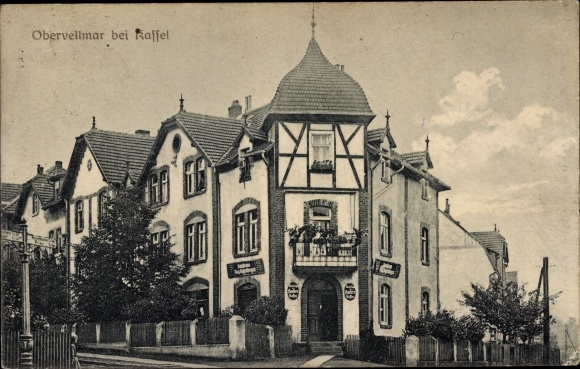 Postcard Obervellmar Vellmar Hessen, View of a residential building