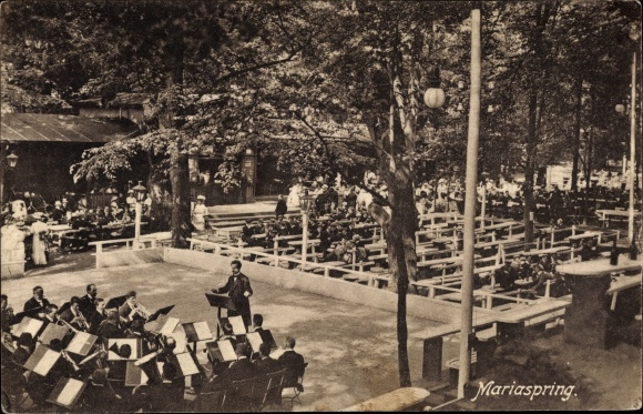 Postcard Mariaspring Eddigehausen Bovenden Niedersachsen, Gartenkonzert