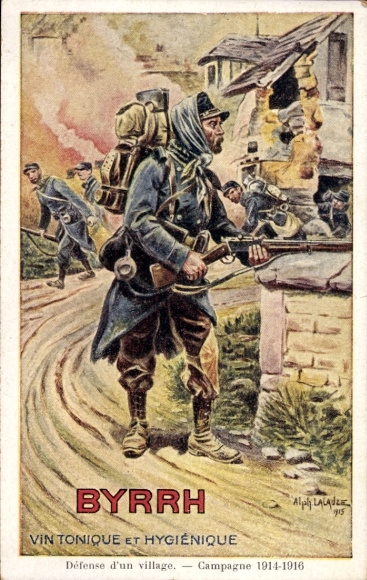 Künstler Ak Lalauze, Alph., Reklame, Byrrh, Vin Tonique et Hygenique, Soldaten