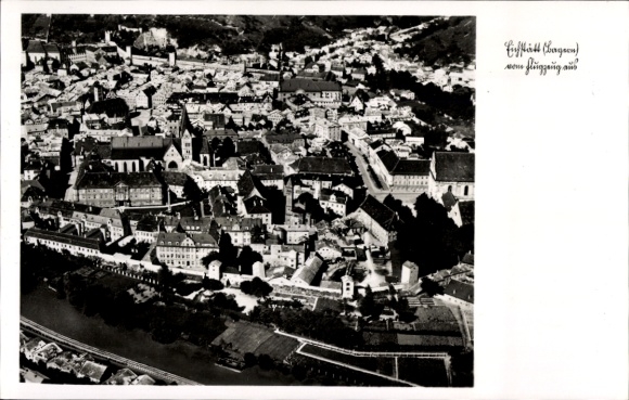 Postcard Eichstätt in Upper Bavaria, aerial photograph