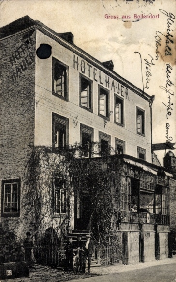 Postcard Bollendorf in the Eifel Palatinate, Hotel Hauer