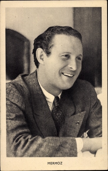 French pilot Jean Mermoz, portrait
