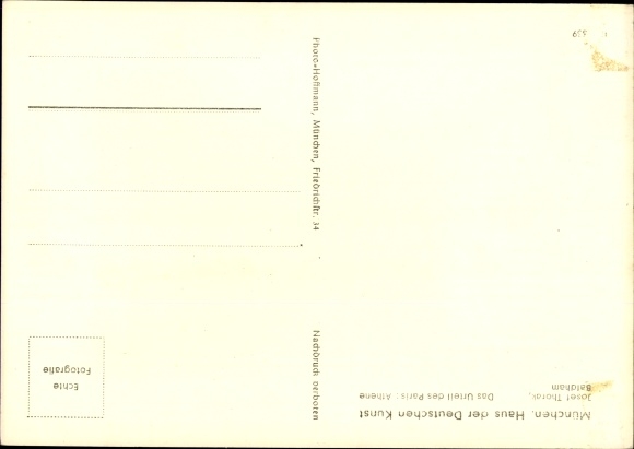 Postcard Plastic by Josef Thorak, The Judgment of Paris, Athene, HDK 339