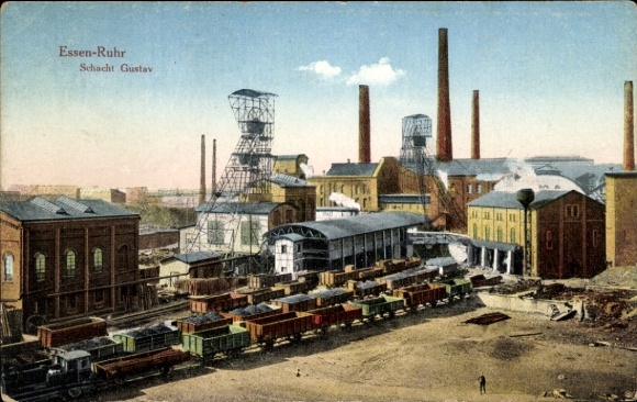 Ak Essen im Ruhrgebiet, Schacht Gustav