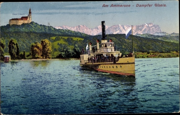 PC saloon steamer Gisela on the Ammersee