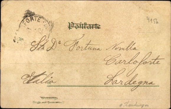 Chromo-Litho Willich am Lower Rhine, war memorial, total view