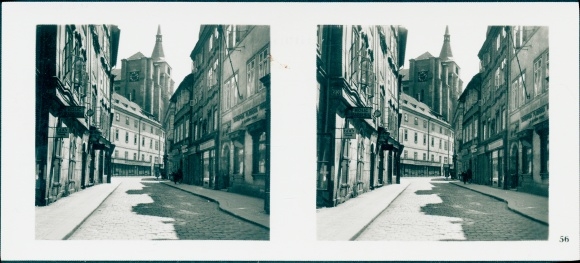 Zdjęcie stereo Praha Praga, Stare Miasto, Dominikanergasse