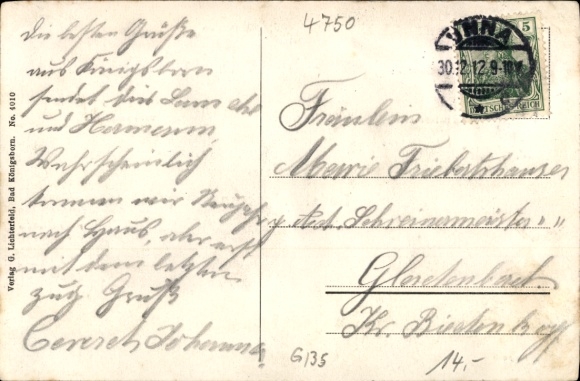 Postcard Königsborn Unna in the Ruhr area, Friedrichsborn, goldfish pond, engagement stone, saltworks, spa park
