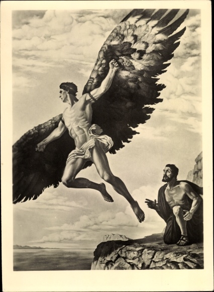 Artist Postcard Kampf, Herbert, Ikarus