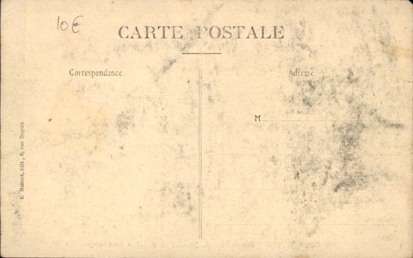 PC Courbevoie Hauts de Seine, Inondation de Janvier 1910, Rue Saint-Germain