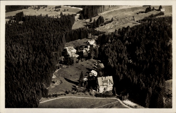 Postcard Sulzbrunn Sulzberg Allgäu, aerial photograph, Römerquell