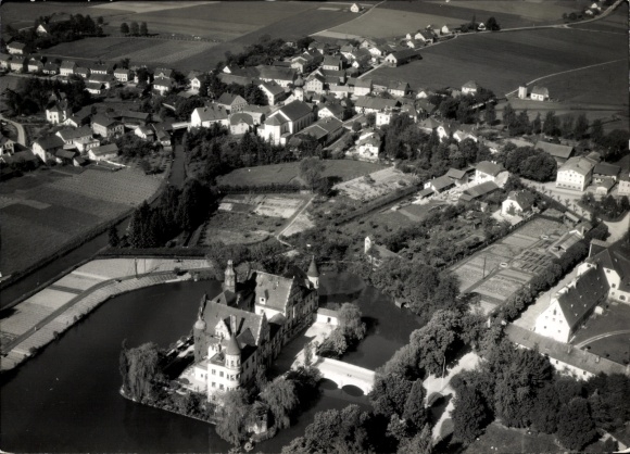 Foto Taufkirchen an der Vils Oberbayern, Fliegeraufnahme