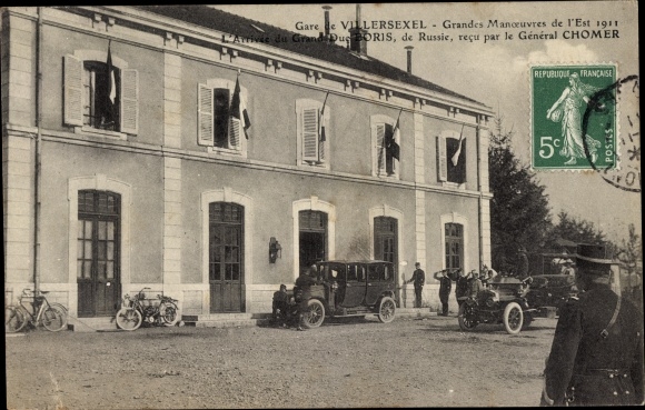 Ak Villersexel Haute Saône, Gare