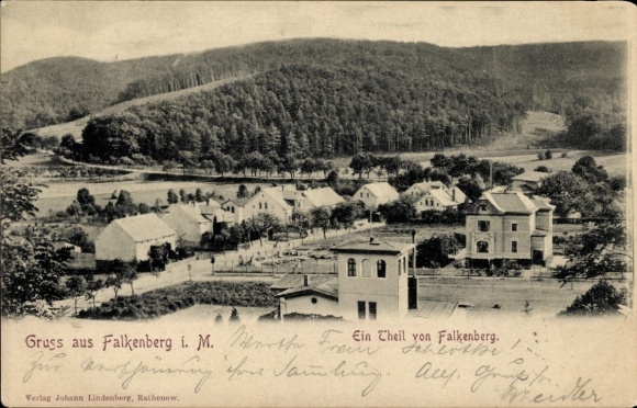 Ak Falkenberg in der Mark, Schlösser, Gruß aus Falkenberg i. M., Teil von Falkenberg, Verlag J...