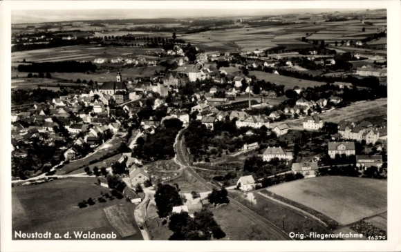 Ak Neustadt an der Waldnaab, Fliegeraufnahme