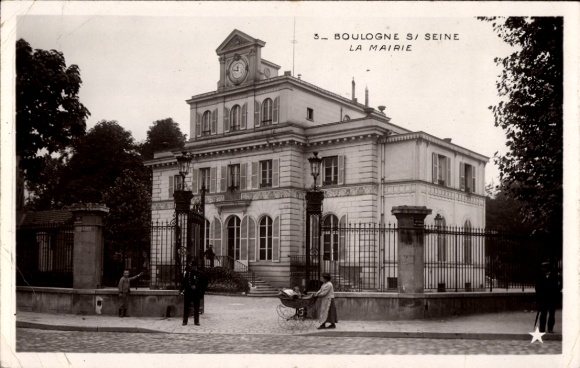 Ak Boulogne sur Seine Hauts de Seine, La Mairie