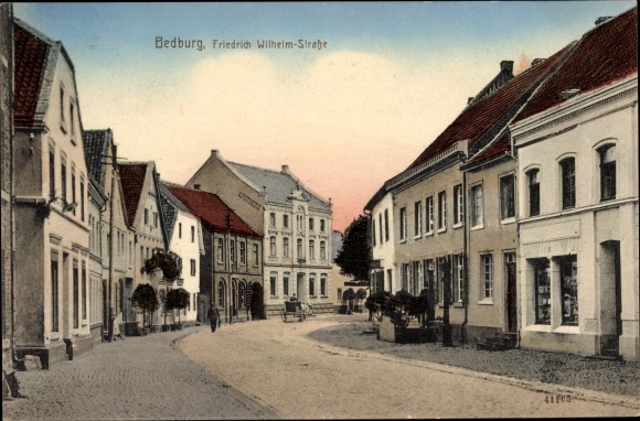Postcard Bedburg an der Erft, Friedrich Wilhelm Strasse