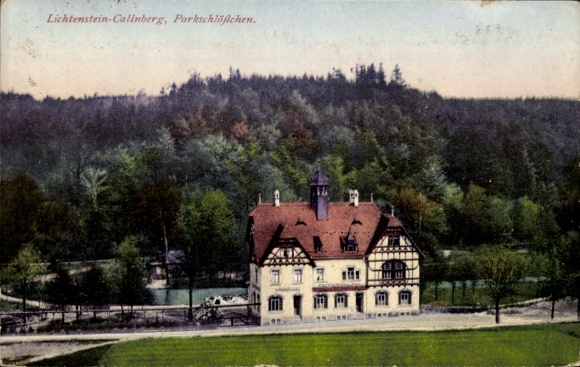 Postcard Lichtenstein Callnberg Saxony, Parkschlösschen