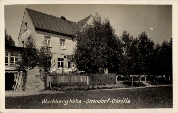 Ak Ottendorf Okrilla Sachsen, Café Wachberghöhe