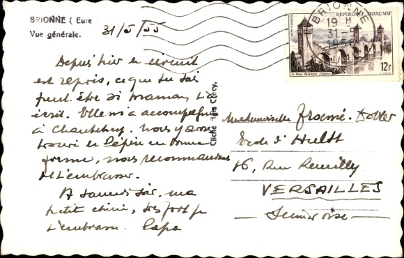Postcard Brionne Eure, General view