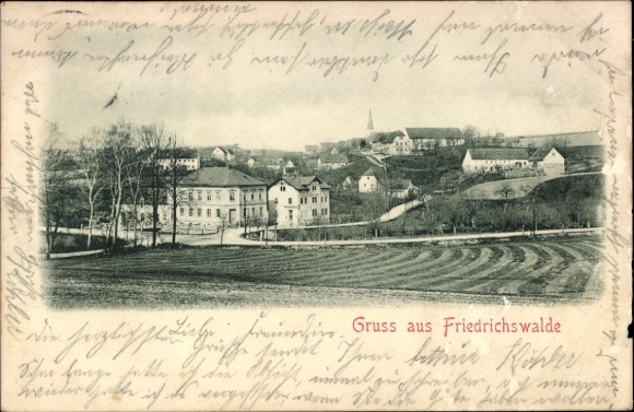 Ak Friedrichswalde Bahretal Sachsen, Teilansicht