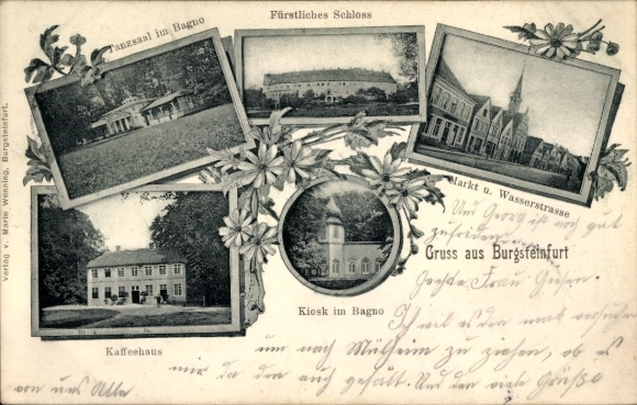 Ak Burgsteinfurt Steinfurt im Münsterland, Verschiedene Ansichten, Kaffeehaus, Tanzsaal, Fürstlic