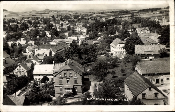 Postcard Seifhennersdorf in Upper Lusatia Saxony, overview of places