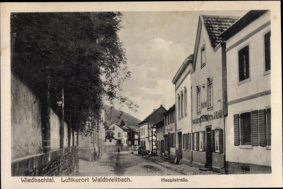 KP Wiedbachtal Waldbreitbach, główna ulica, hotel cztery pory roku