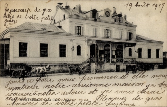 Ak Montereau Seine et Marne, Bahnhof