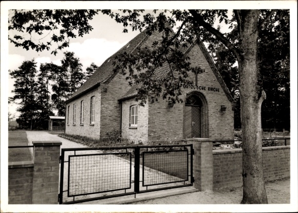 Postcard Doosthof Kakerbeck Ahlerstedt in Lower Saxony, New Apostolic Church